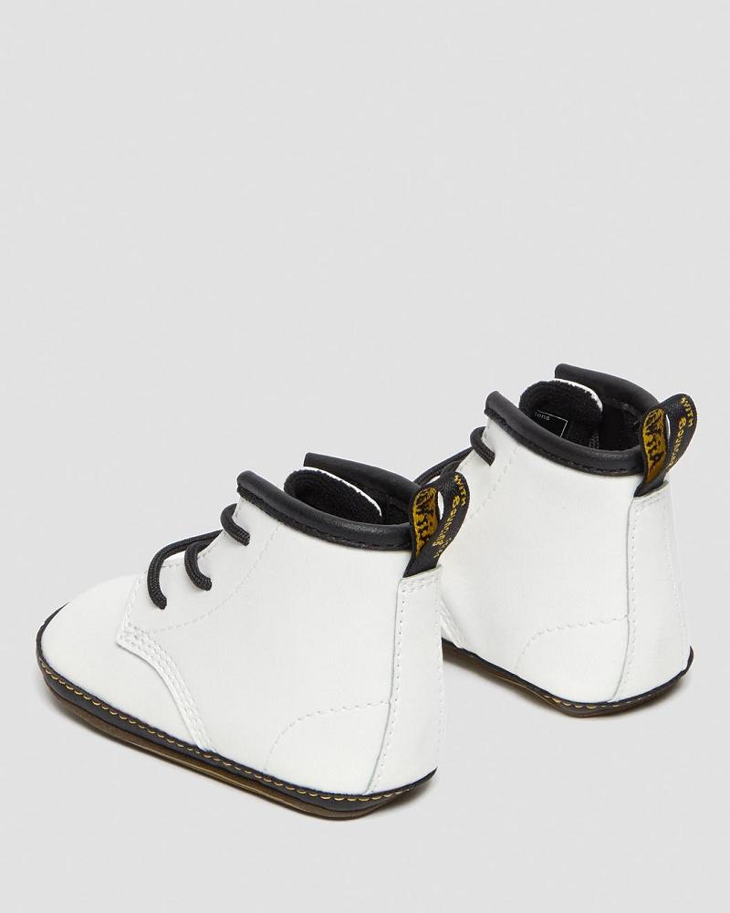 Dr Martens Newborn 1460 Auburn Leren Booties Vrijetijdslaarzen Kinderen Wit | NL 15BEX